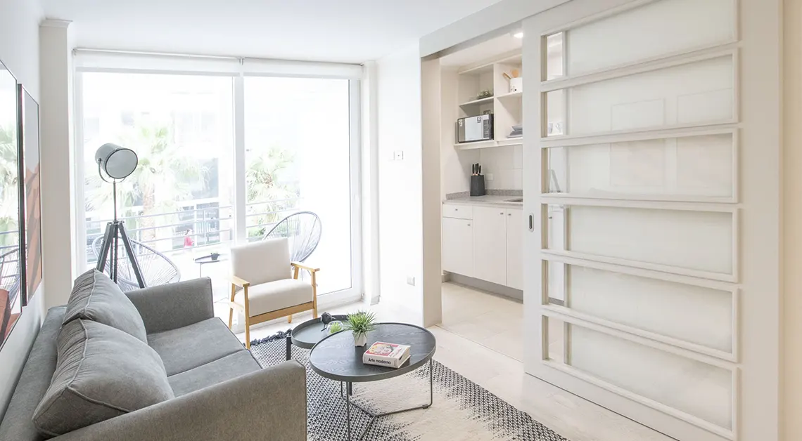 rriendo de departamento en San Miguel 2 dormitorios 2 baños tipo D en Parque Toledo